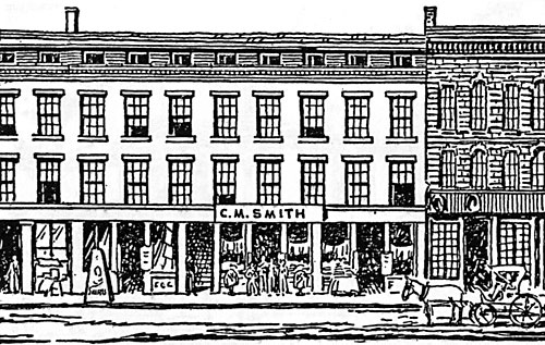 sketch of C.M. Smith Store