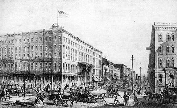 Tremont House, Chicago in 1860