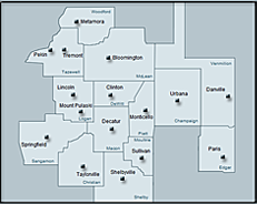 Map of Eighth Judicial Circuit (1847-1853)